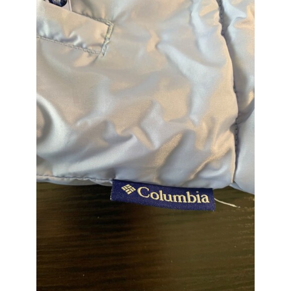 Columbia Puffer Jacket Women’s XL Blue Light Blue Interchange Reversible - Picture 11 of 12